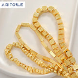 Gold-Plated Stone Separator Beads for DIY Jewelry Making