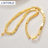 Gold-Plated Stone Separator Beads for DIY Jewelry Making