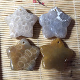 Natural Chrysanthemum Stone Pendant for Women