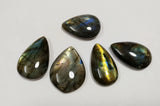 Flash Labradorite Pendant Semi Precious Stone Irregular Bead Pendant