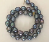10-12mm Tahitian Baroque Red Pearl Necklace 18in