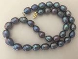 10-12mm Tahitian Baroque Red Pearl Necklace 18in