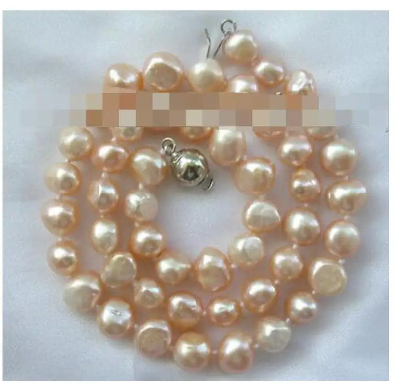 Baroque Pink Pearl Necklace