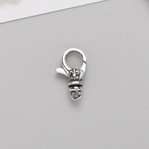Korea 15mm Small Sterling Silver 925 Heart Star Anchor Swivel Clasp Chain