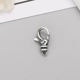 Korea 15mm Small Sterling Silver 925 Heart Star Anchor Swivel Clasp Chain