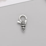 Korea 15mm Small Sterling Silver 925 Heart Star Anchor Swivel Clasp Chain
