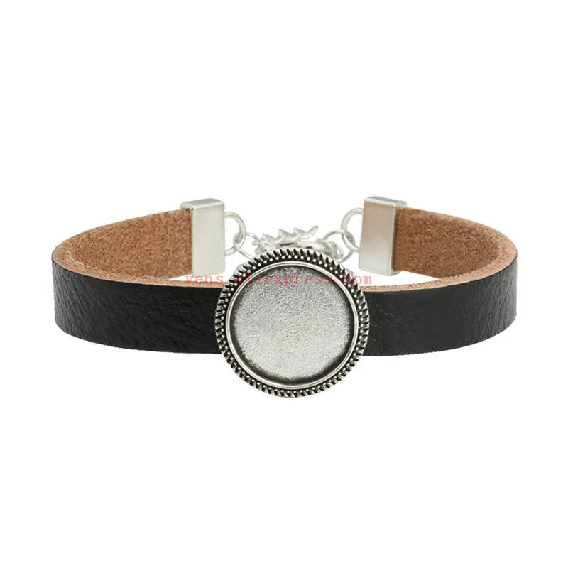 Sublimation Leather Heart Blank Bracelets for Transfer Printing DIY (10pcs/lot)
