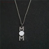 Sublimation Blank MOM Photo Necklaces Pendants Hot Transfer Printing