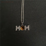 MOM Photo Necklace Pendants Sublimation Blanks 15pcs/lot