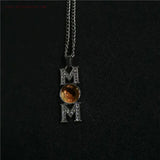 MOM Photo Necklace Pendants Sublimation Blanks 15pcs/lot