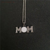 MOM Photo Necklace Pendants Sublimation Blanks 15pcs/lot
