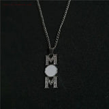 MOM Photo Necklace Pendants Sublimation Blanks 15pcs/lot