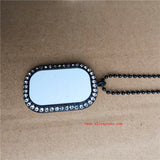 Sublimation Blank Rounded Rectangle Necklaces Pendants 15pcs/lot