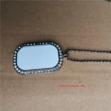 Sublimation Blank Rounded Rectangle Necklaces Pendants 15pcs/lot