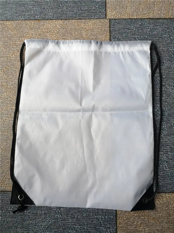 Sublimation Blank Backpack with Rope Pocket Polyester 10pcs/lot