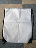 Sublimation Blank Backpack with Rope Pocket Polyester 10pcs/lot
