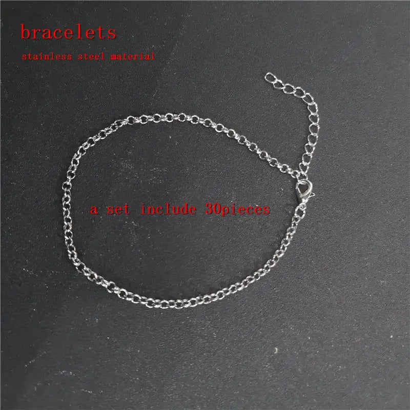 DIY Sublimation A-Z Letters Number 0-9 Bracelets Hot Transfer Printing