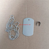 Sublimation Blank Dog Tags Necklaces Pendants 10pcs