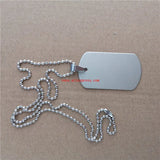 Sublimation Blank Dog Tags Necklaces Pendants 10pcs