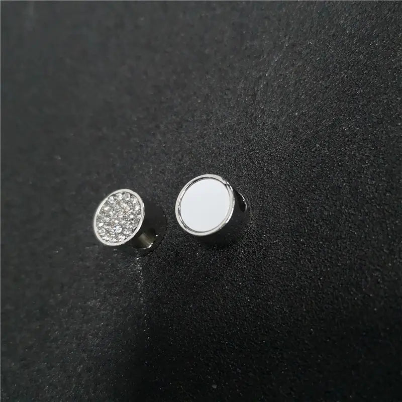 Heart Charms Photo Bead Metal Charm Pink Zircon Hot Transfer Printing 10pcs/lot