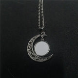 Sublimation Blank Moon Necklaces Pendants 20pcs/lot