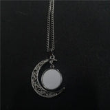 Sublimation Blank Moon Necklaces Pendants 20pcs/lot