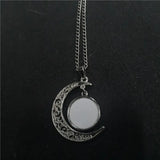 Sublimation Blank Moon Necklaces Pendants 20pcs/lot
