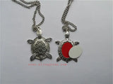 Sublimation Blank Necklaces Pendants Heat Transfer Printing 18pcs/lot