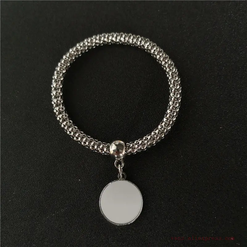 Sublimation Blank Bracelets with Charm