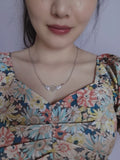 Sublimation Angel Wings Necklaces Pendants with Zircon 20pcs/lot