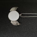 Sublimation Blank Wings Necklaces Pendants Hot Transfer Printing 15pcs/lot