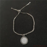Sublimation Zircon Charm Bracelets Blank 15pcs/lot