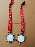 Christmas Snowflake Sublimation Blank DIY Material 20pcs/lot
