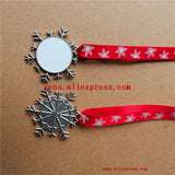 Christmas Snowflake Sublimation Blank DIY Material 20pcs/lot