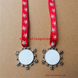 Christmas Snowflake Sublimation Blank DIY Material 20pcs/lot