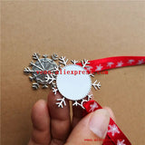 Christmas Snowflake Sublimation Blank DIY Material 20pcs/lot