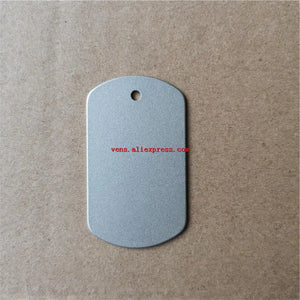 Sublimation Dog Tag Charm Pendants Blank DIY Consumable 15pcs/lot