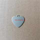 Sublimation Dog Tag Charm Pendants Blank DIY Consumable 15pcs/lot