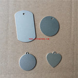 Sublimation Dog Tag Charm Pendants Blank DIY Consumable 15pcs/lot
