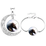 Sublimation Moon Necklace Pendant for Women (15 Pieces/Lot)