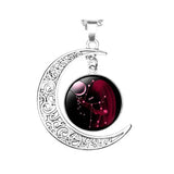 Sublimation Moon Necklace Pendant for Women (15 Pieces/Lot)