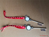 Sublimation Santa Claus Key Christmas Pendant Ornaments 12pcs/lot
