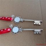 Sublimation Santa Claus Key Christmas Pendant Ornaments 12pcs/lot