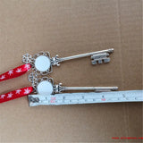Sublimation Santa Claus Key Christmas Pendant Ornaments 12pcs/lot