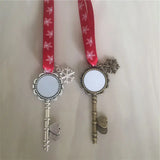 Christmas Santa Claus Key Pendant Hot Transfer Printing