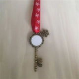 Christmas Santa Claus Key Pendant Hot Transfer Printing