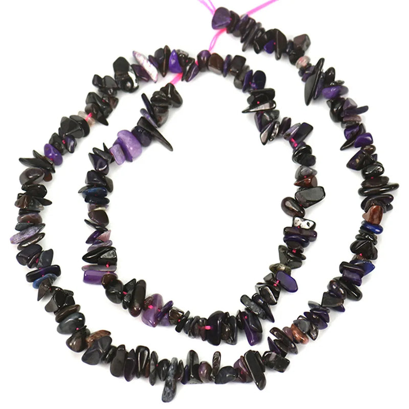 Sugilite Purple/Black Baroque 5-8mm Loose Beads for DIY Jewelry Making