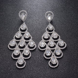 Bright Color Dangle Drop Earrings for Women Crystal Rhinestones Bridal Jewelry
