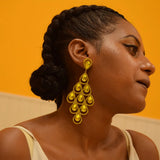 Bright Color Dangle Drop Earrings for Women Crystal Rhinestones Bridal Jewelry