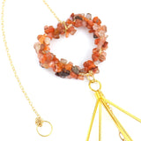 Crystal Sun Catcher Lamp Stand with Copper Wire Wrap